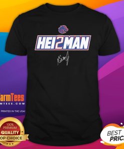 Top Ashton Jeanty Royal Boise State Broncos Hei2man T-Shirt