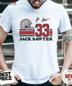 Top Best Ohio State Jack Sawyer Signature Jersey T-Shirt