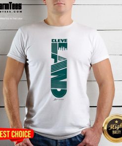 Top Cleveland Type Down Seafoam T-Shirt
