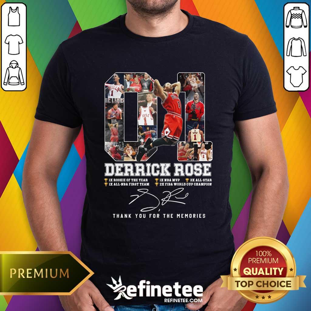 Shirt Top Derrick Rose Thank You For The Memories T-Shirt