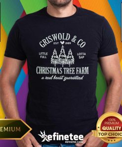 Top Griswold's Christmas Tree Farm Effective Embroidered T-Shirt