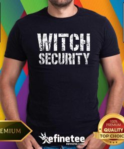 Top Halloween Dad Mom Daughter Adult Costume Witch Security T-Shirt