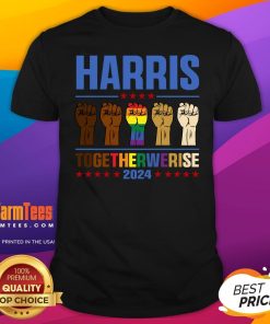 Top Harris Together We Rise 2024 Funny Voting For Kamala Harris T-Shirt
