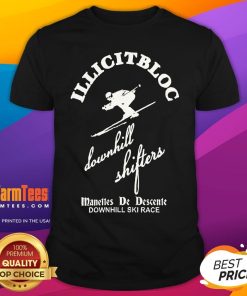Top Manettes De Descente Downhill Ski Race T-Shirt
