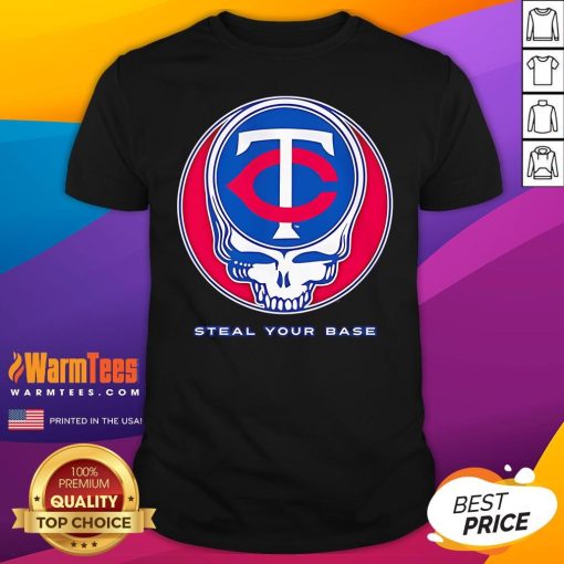 Top Minnesota Twins Grateful Dead Steal Your Base T-Shirt