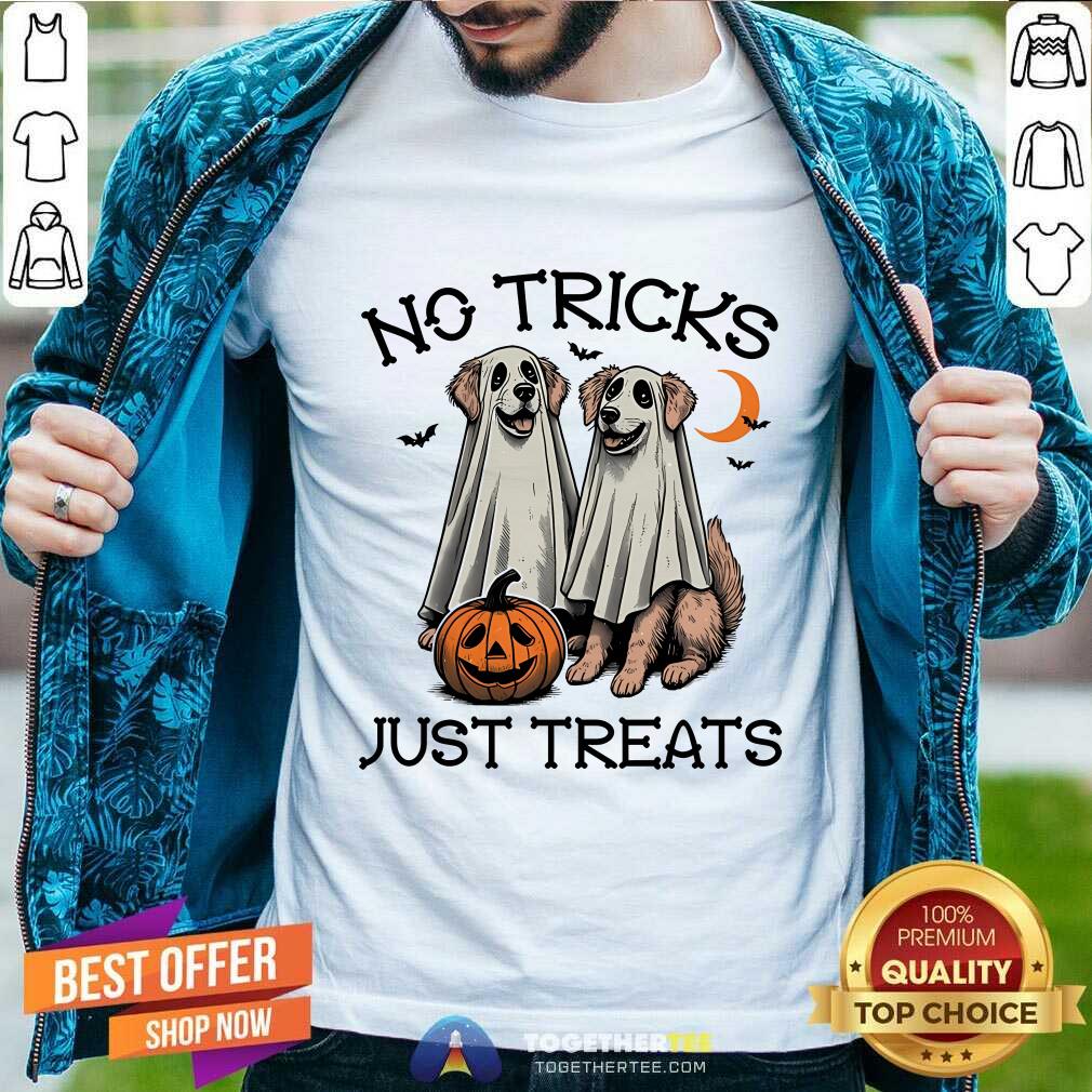 Shirt Top No Tricks Just Treats Dogs T-Shirt