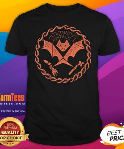 Top Orange Bat Logo The Cult You Can Trust T-Shirt
