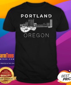 Top Portland Souvenir Oregon Lover Music Guitar T-Shirt