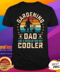 Top Retro Sunset Gardening Dad Cooler Garden Father T-Shirt