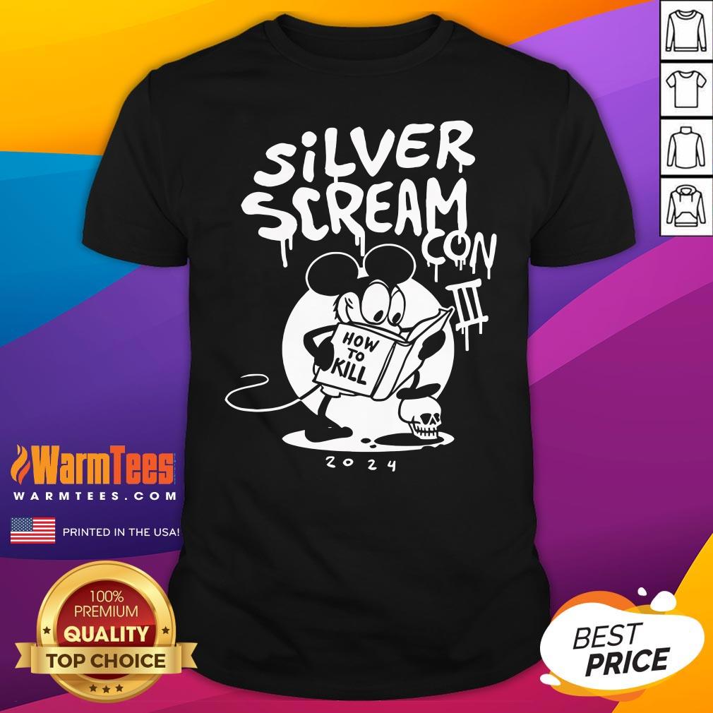 Shirt Top Silver Scream Con III Mouse T-Shirt