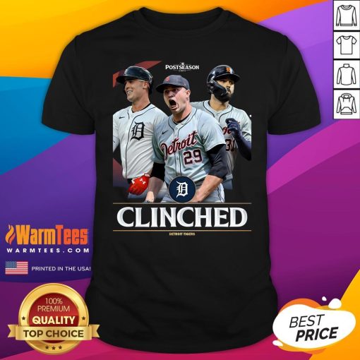 Top The Detroit Tigers Are Postseason Bound Clinched 2024 T-Shirt