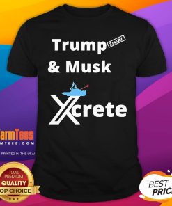 Top Trump And Musk Xcrete Mad Elon Maga Twit T-Shirt