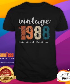 Awesome 36 Year Old Vintage 1988 Limited Edition T-Shirt featuring retro design and classic fit for collectors and enthusiasts.