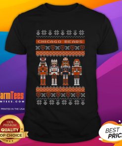 Awesome Chicago Bears Holiday Nutcracker T-Shirt featuring festive design and team colors for fans celebrating the season.