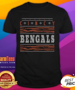 Awesome Cincinnati Bengals Holiday T-Shirt featuring festive graphics and team colors for fans celebrating the season.