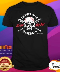 Awesome Cleveland Baseball Never Say Die T-Shirt
