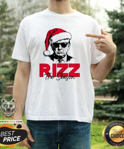 Awesome Donald Trump Rizz The Season Christmas T-Shirt