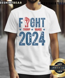 Alt Text: Awesome Fight Trump Vance 2024 Republican T-Shirt featuring bold graphics and patriotic colors for supporters.