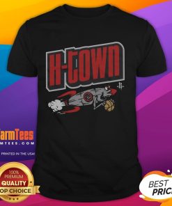 Alt Text: Awesome Houston Rockets City T-Shirt featuring vibrant team colors and logo, perfect for fans and casual wear.
