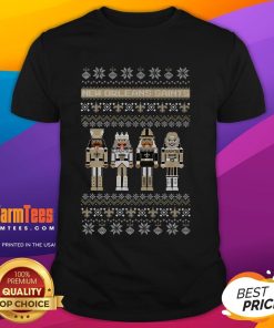 Awesome New Orleans Saints Holiday Nutcracker T-Shirt featuring festive design perfect for fans and holiday celebrations.