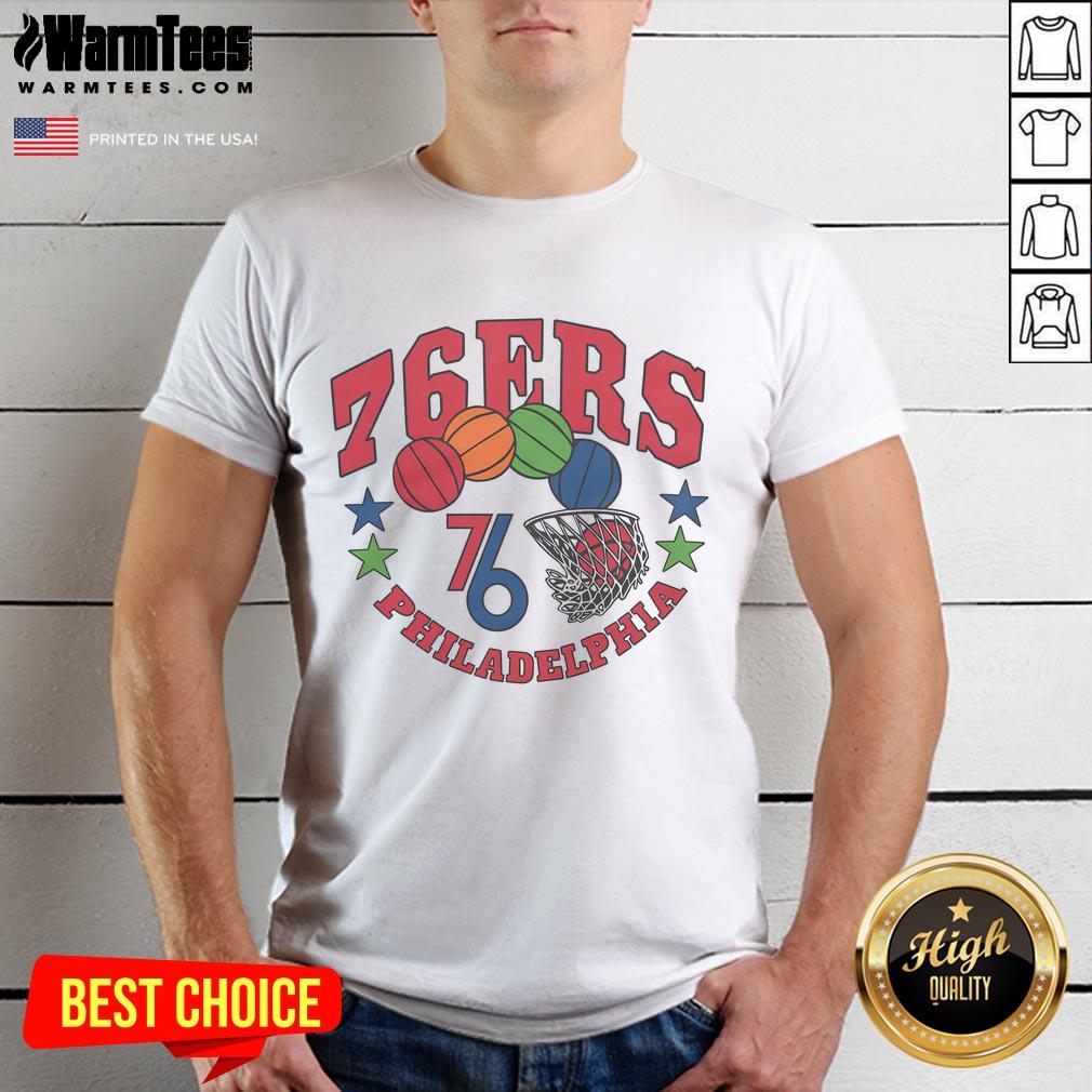 Awesome Philadelphia 76Ers T Shirt Awesome Philadelphia 76ers T-Shirt featuring bold team logo and vibrant colors, perfect for any basketball fan.