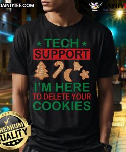 Alt Text: Awesome Programmer Tech Support Christmas T-Shirt featuring festive coding graphics and holiday-themed design.