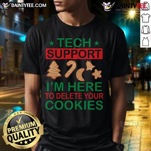Alt Text: Awesome Programmer Tech Support Christmas T-Shirt featuring festive coding graphics and holiday-themed design.