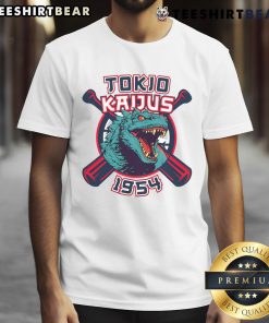Awesome Retro 1954 Baseball Japanese Team Kaijus Fan T-Shirt featuring vintage design and vibrant colors for fans.