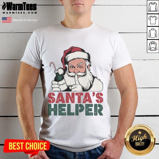 Awesome Santa's Helper Christmas Holiday T-Shirt featuring festive graphics and vibrant colors, perfect for the holiday season.