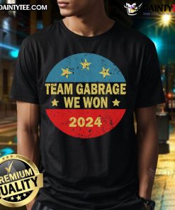 Alt Text: Awesome Team Garbage T-Shirt for Trump 2024 Elections featuring bold graphics promoting Team Garbage support.