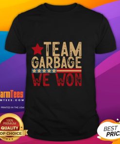Awesome Team Garbage T-Shirt for Trump 2024 Elections featuring bold graphics and vibrant colors celebrating team spirit.