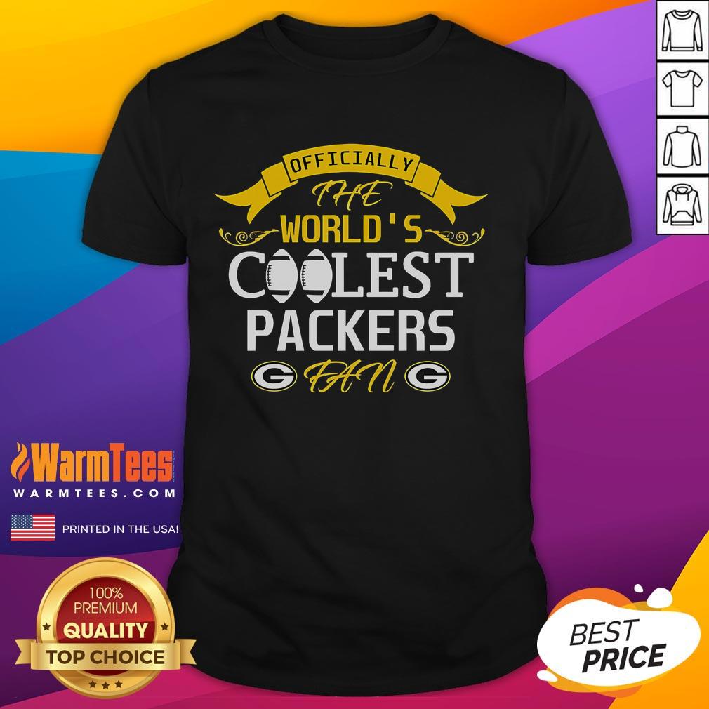 Awesome The World'S Coolest Green Bay Packers Fan T Shirt Awesome Green Bay Packers fan T-shirt featuring a stylish design, perfect for showing team spirit on game day.