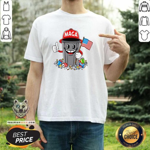 Awesome Trump Maga Garbage Cartoon Character America T-Shirt
