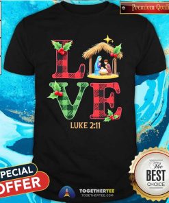 Awesome Xmas Christian Family Matching Love Nativity Christmas Jesus T-Shirt