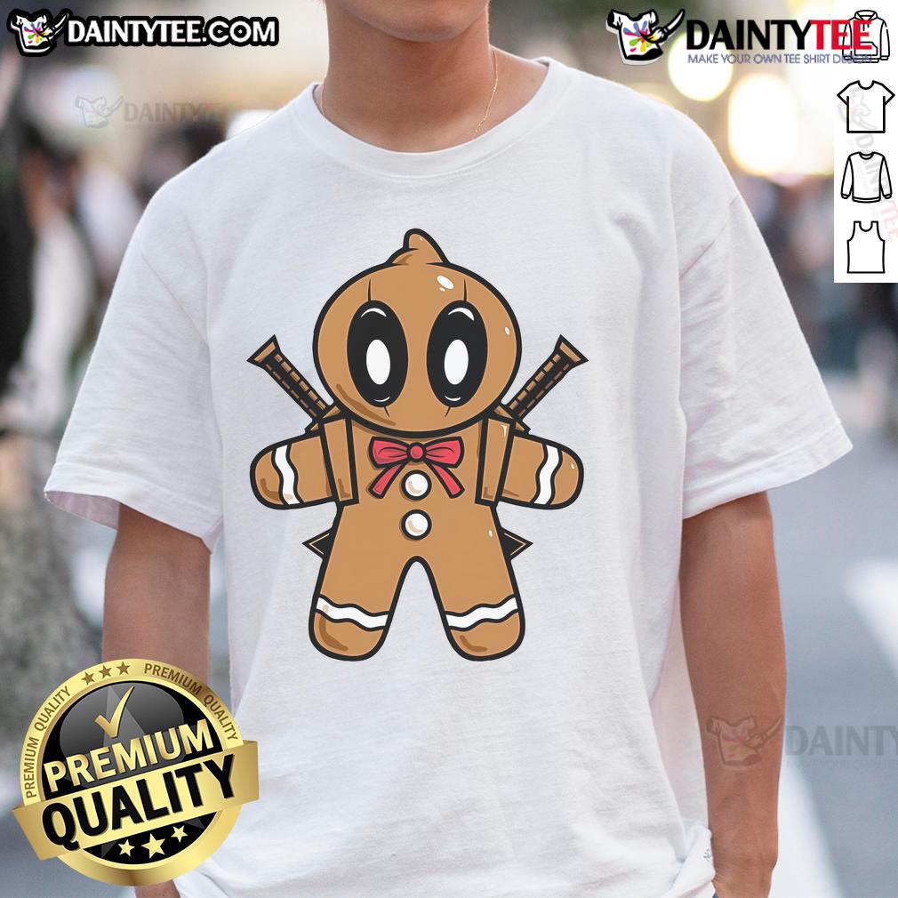 Cute Deadpool Gingerbread Pool T Shirt Adorable Deadpool gingerbread pool t-shirt featuring a festive design perfect for holiday cheer and comic fans.