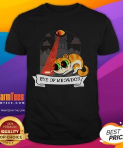 Alt Text: Cute Eye Of Meowdor Cat T-Shirt featuring an adorable cat graphic in vibrant colors on a stylish tee.