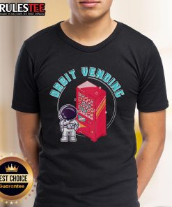 Adorable Cute Orbit Vending Astronaut T-Shirt featuring a playful space-themed design perfect for casual wear.