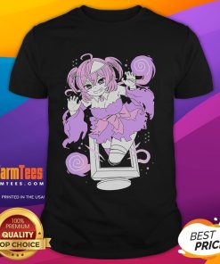 Alt Text: Cute Ripnicolle Haunted Screentime Vtuber T-Shirt featuring vibrant graphics and playful design for fans.