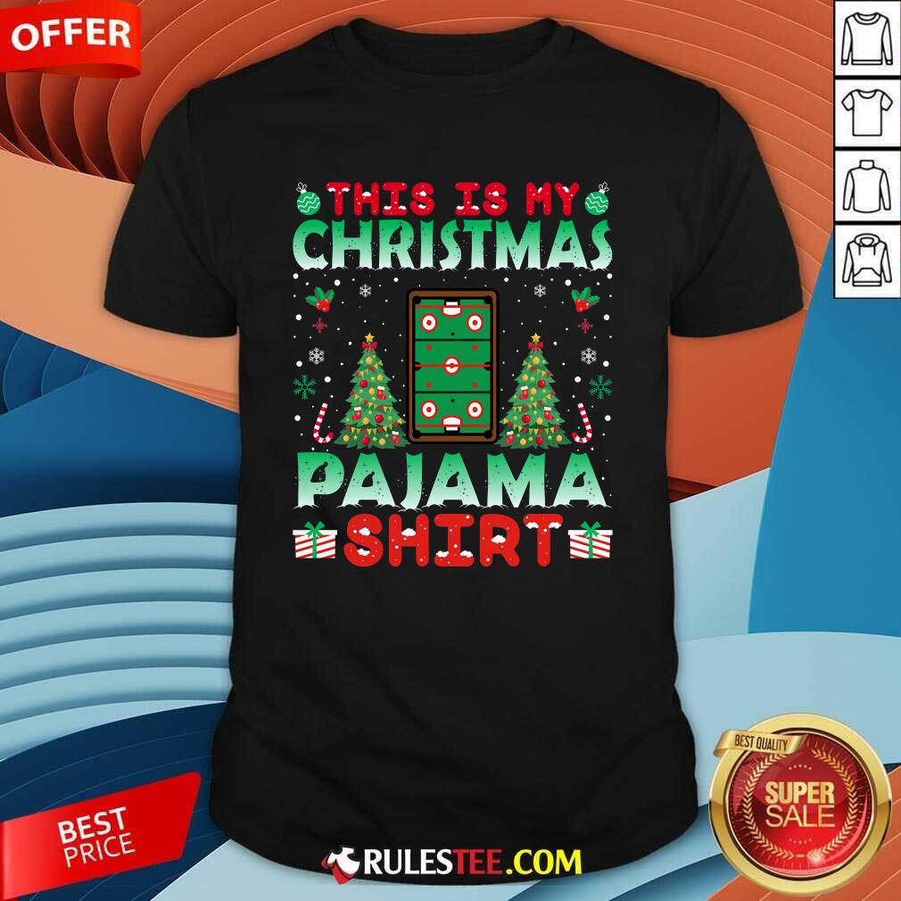 Shirt Funny Air Hockey Christmas Pajama Christmas Holiday T-Shirt