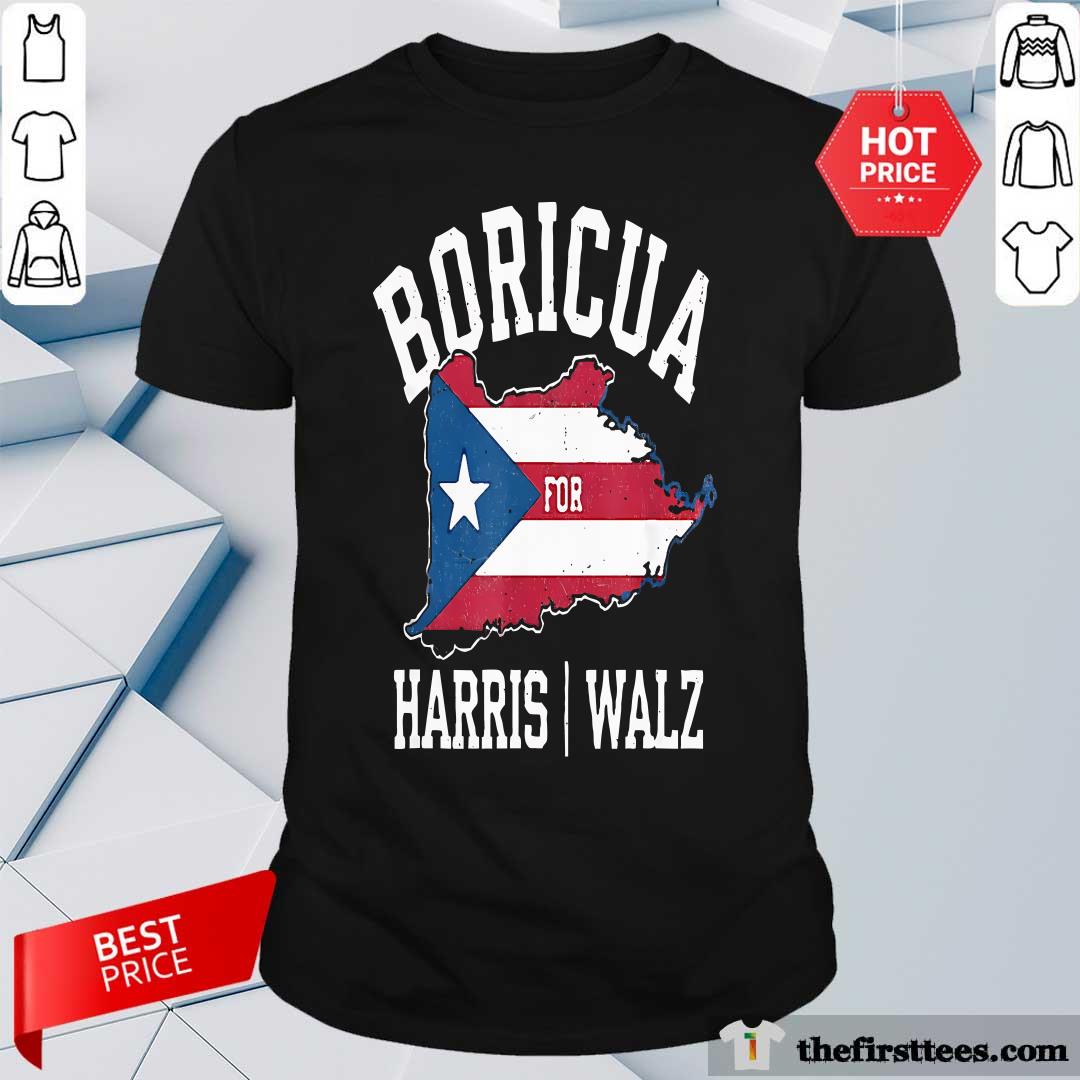 Shirt Funny Boricua For Harris Walz 2024 Puerto Ricans For Harris T-Shirt