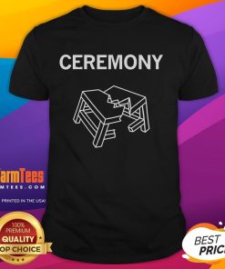 Funny Ceremony Table T-Shirt featuring a humorous design perfect for weddings and celebrations.