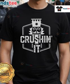 Funny Crushin It Nutcracker Nuts Xmas T-Shirt featuring a playful nutcracker design for a Merry Christmas vibe.