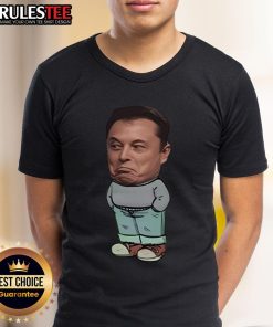 Funny Elon Musk Chill Guy T-Shirt featuring a humorous graphic of Elon Musk in a relaxed pose, perfect for casual wear.