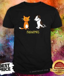 Funny Frenemies The Cat And The Dog T-Shirt