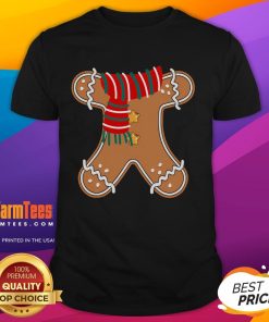 Funny Gingerbread Man Lost Head Christmas T-Shirt featuring a whimsical design perfect for holiday festivities.