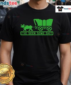 Funny 8Bit Retro T-Shirt with 'I've Seen Some Shit' graphic, perfect for gamers and humor lovers.
