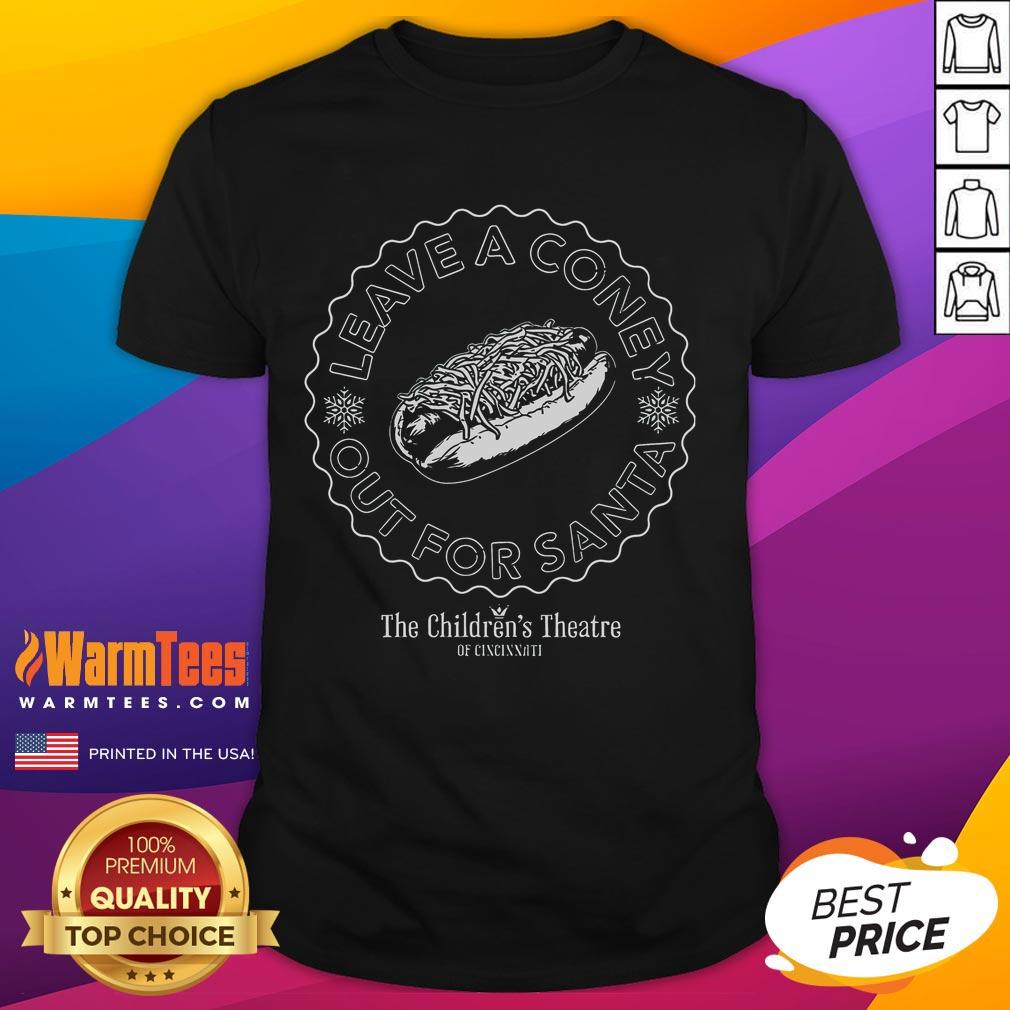 Funny Leave A Coney Out For Santa Santa Claus T Shirt Funny Leave A Coney Out For Santa Claus T-Shirt featuring a whimsical design perfect for holiday celebrations.
