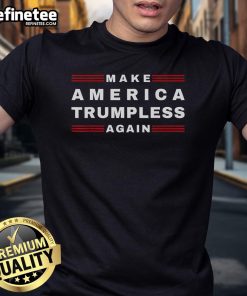 Funny Make America Trumpless Again In 2024 Biden Harris T-Shirt featuring a playful design and bold text for political humor.