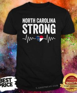 Funny North Carolina Strong With NC State And Love North Carolina Hurricane T-Shirt
