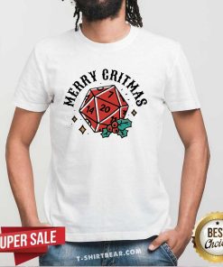 Funny Polyhedral Dice Merry Gritmas Xmas Christmas T-Shirt